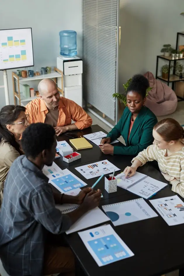 Lumisha team planning work together